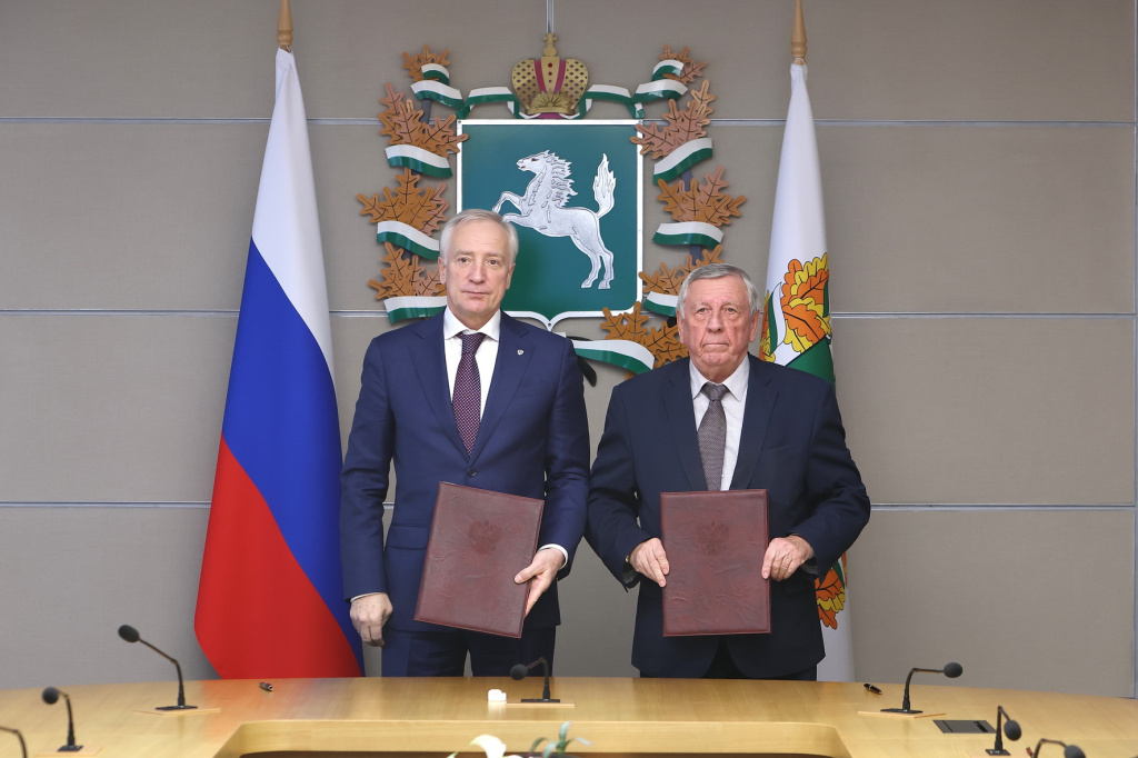 Подписание трехстороннего Томск